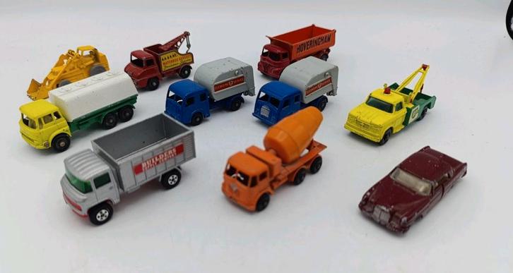 10 originele gave Lesney Moko Matchbox modellen, 1960s, Hobby en Vrije tijd, Modelauto's | 1:87, Zo goed als nieuw, Auto, Matchbox