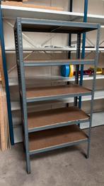Metalen stellingkast met 5 planken, Huis en Inrichting, Kasten | Stellingkasten, Ophalen, Gebruikt