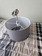 Plafondlamp grijs met rvs gratis, Ophalen, Rond, Zo goed als nieuw, Grijs