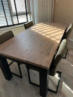 Eetkamertafel + 4 stoelen, Ophalen, Gebruikt