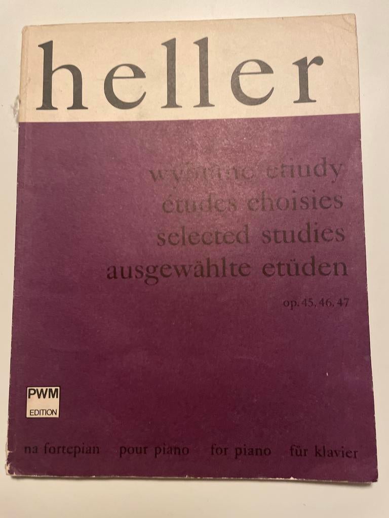 Heller Etudes voor Piano - Klassiek, Muziek en Instrumenten, Bladmuziek, Gebruikt, Klassiek, Les of Cursus, Ophalen of Verzenden