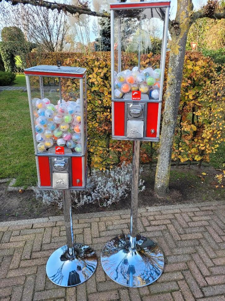 BEAVER surprise ballen automaten op poot fifties sixties ..., Verzamelen, Automaten | Overige, Zo goed als nieuw, Ophalen
