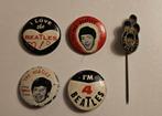 Beatles Buttons en Speldje - Vintage Collectibles, Verzamelen, Speldjes, Pins en Buttons, Ophalen of Verzenden, Gebruikt, Overige onderwerpen