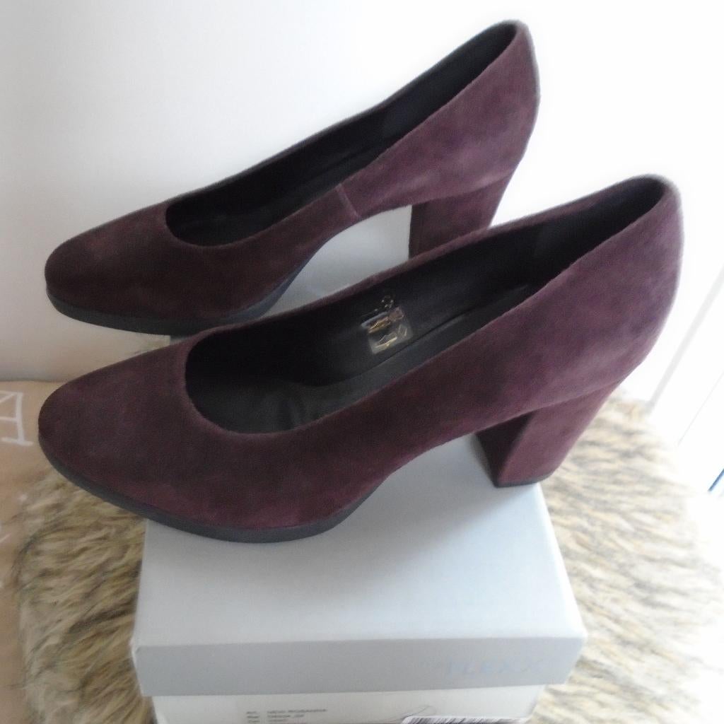 The Flexx pumps nieuw nooit gedragen! 7,4/41 aubergine suède, Pumps, Overige kleuren, The Flexx, Verzenden