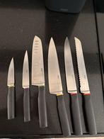 Joseph Joseph LockBlock messenblok – antraciet, 6 messen, Huis en Inrichting, Keuken | Bestek, Verzenden, Zo goed als nieuw, Rvs of Chroom