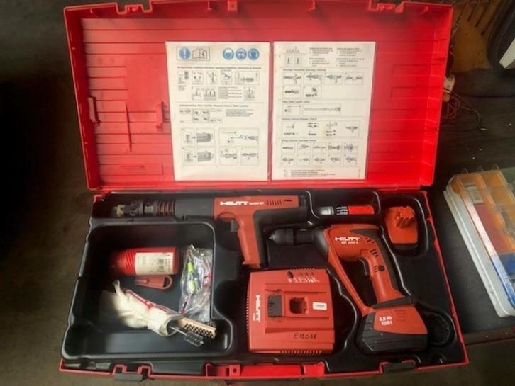 Hilti X-BT set + materialen in koffers, Doe-het-zelf en Verbouw, Gereedschap | Overige machines, Zo goed als nieuw, Ophalen