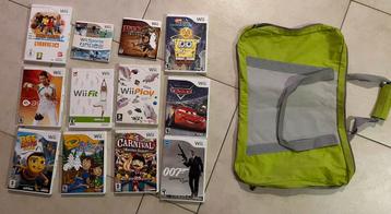 12 Wii spellen en zak tas voor balance board alles 15 euro beschikbaar voor biedingen