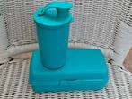 T035 Clipbakje en beker, 400 ml,Tupperware, Ophalen of Verzenden, Gebruikt, Blauw, Beker of Kan