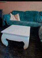 Witte Opium Salontafel 60x60 - Stijlvol Interieur, Ophalen, Overige materialen, Gebruikt, 50 tot 100 cm