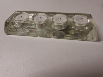 waxinelichthouder persglas beschikbaar voor biedingen