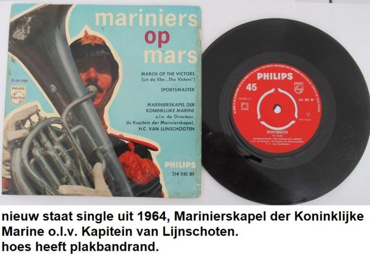 nieuw staat single, Marinierskapel de koninklijke Marine, Cd's en Dvd's, Vinyl | Wereldmuziek, Zo goed als nieuw, Overige soorten