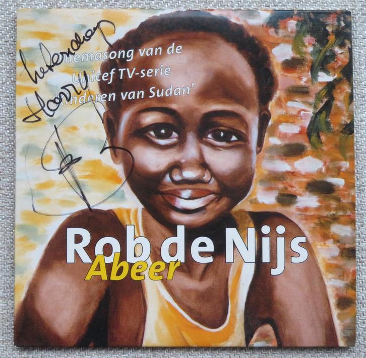 GESIGNEERD CD single Rob de Nijs: Abeer, Cd's en Dvd's, Cd's | Pop, Zo goed als nieuw, 2000 tot heden, Ophalen of Verzenden