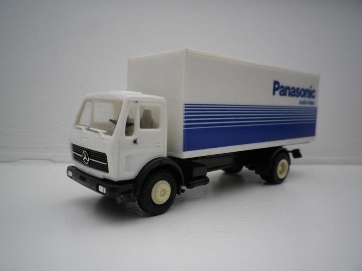 Herpa Mercedes NG bakwagen Panasonic., Hobby en Vrije tijd, Modelauto's | 1:87, Gebruikt, Bus of Vrachtwagen, Herpa, Ophalen of Verzenden