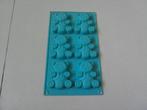 NIEUW 1 siliconen bakvorm 6 beertjes blauw, Ophalen of Verzenden, Nieuw, Taarten, Bakvorm