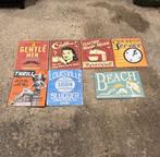 Metalen decoratie platen MANCAVE!, Ophalen, Zo goed als nieuw