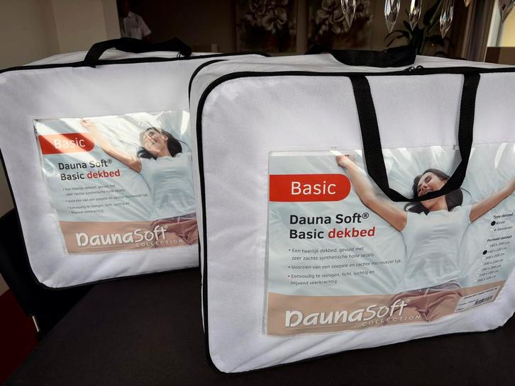 2 Nieuwe Dekbedden 140 x 200 - Holle Vezel, katoenen tijk, Huis en Inrichting, Slaapkamer | Beddengoed, Nieuw, Deken of Dekbed