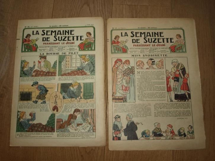 4 x LA SEMAINE DE SUZETTE MAANDBLAD 1935, Antiek en Kunst, Antiek | Speelgoed, Ophalen of Verzenden