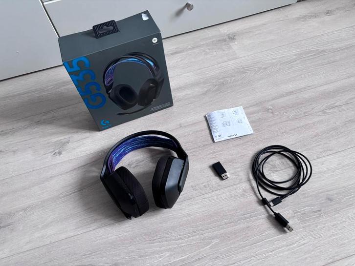 Logitech G535 Wireless Lightspeed Headset, Computers en Software, Headsets, Zo goed als nieuw, Over-ear, Draadloos, Gaming headset