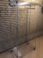 Metalen Kledingrek met Wielen, Kleding | Dames, Kledingrekken, Ophalen of Verzenden, Met wielen, Zo goed als nieuw