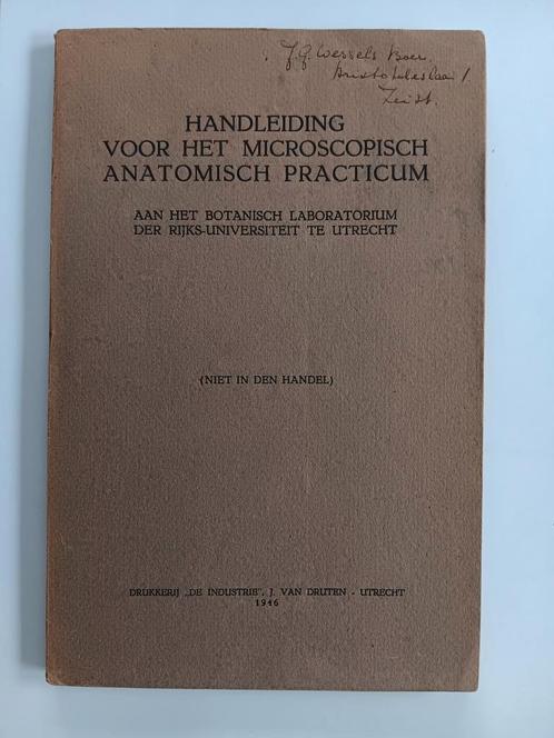 Handleiding voor het Microscopisch Anatomisch Practicum 1945, Boeken, Wetenschap, Gelezen, Ophalen of Verzenden