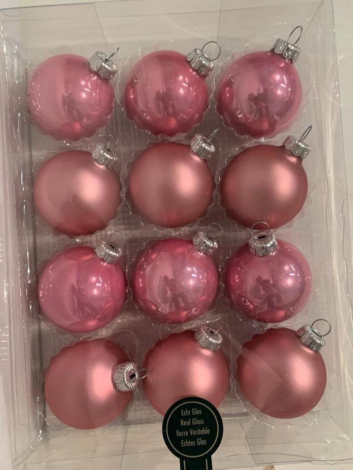 roze kerstballen, Diversen, Kerst, Nieuw, Ophalen of Verzenden