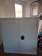 Lichtgrijze archiefkast / dossierkast met slot, Ophalen, Gebruikt, 100 tot 150 cm, 100 tot 150 cm