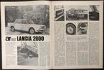 Lancia 2000 ( Flavia ) testen in Autovisie ea, Gelezen, Ophalen of Verzenden, Overige merken, Autovisie