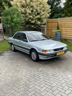 Mitsubishi Galant met nieuwe apk 1.8 GLS  1990 Grijs, Auto's, Mitsubishi, Voorwielaandrijving, Stof, Zwart, 4 cilinders