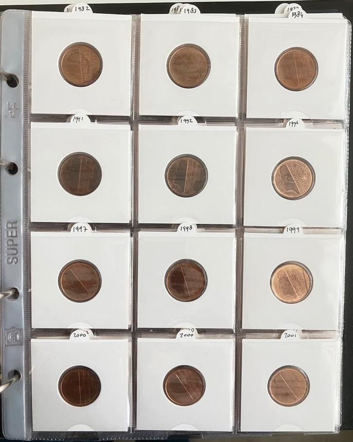 12 maal 5 cent of stuiver periode 1980 - 2000 UNC, Postzegels en Munten, Munten | Nederland, Koningin Beatrix, Ophalen of Verzenden