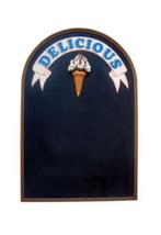 Icecream menubord - krijtbord schrijfbord ijs, Verzamelen, Merken en Reclamevoorwerpen, Ophalen, HorecaBeelden, Nieuw, HorecaBeelden