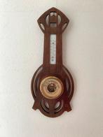 LUFFT barometer/weerstation in prachtig houtsnijwerk, Ophalen, Zo goed als nieuw