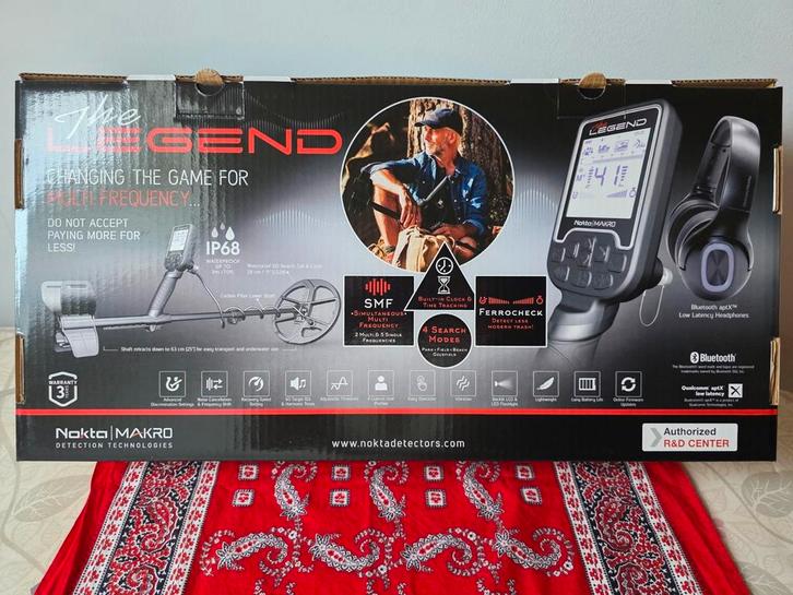 NOKTA THE LEGEND PRO PACK + EXTRA'S, Hobby en Vrije tijd, Metaaldetectors, Gebruikt, Meer dan 30 cm, Overige merken, Discriminatie metaaldetectie