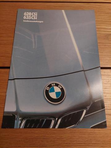 Brochure BMW 6-serie Sonderausstattungen 1983
