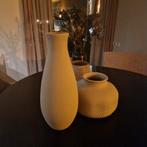 Taupe vaas 50 cm hoog, Overige kleuren, Aardewerk of Porselein, Ophalen of Verzenden, Zo goed als nieuw