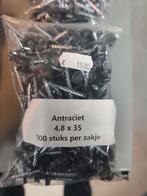 Dakpanplaatschroeven antraciet 4.8 x 35mm - 100 stuks