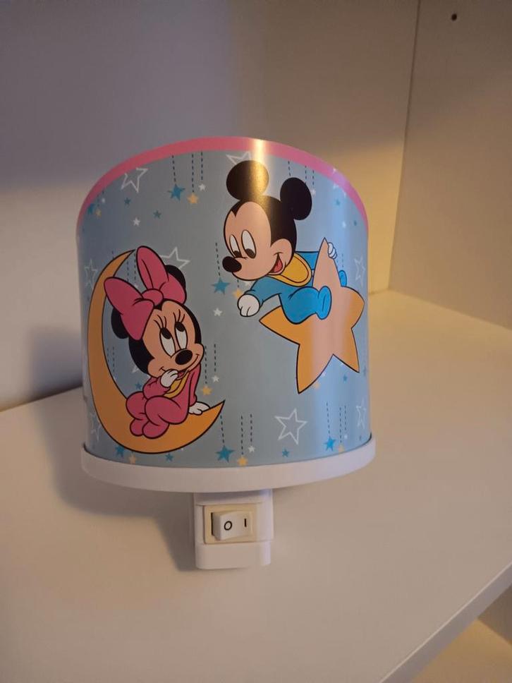 lamp / nachtlamp Mickey en Minnie Mouse, Huis en Inrichting, Lampen | Overige, Gebruikt, Ophalen of Verzenden