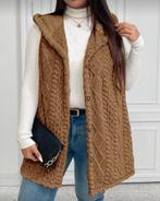 Vest Norah Bruin (44 tm 52), Kleding | Dames, Grote Maten, Verzenden, Nieuw, Bruin, Trui of Vest