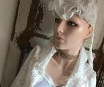 Bonnet/Frans Bonnet/Dienstkapje/Kant/, Antiek en Kunst, Antiek | Kleding en Accessoires, Ophalen of Verzenden