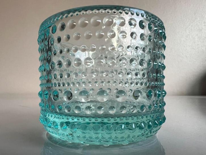 Nieuw Iittala Kastehelmi Waxinelichthouder Watergroen Toikka, Huis en Inrichting, Woonaccessoires | Kandelaars en Kaarsen, Nieuw