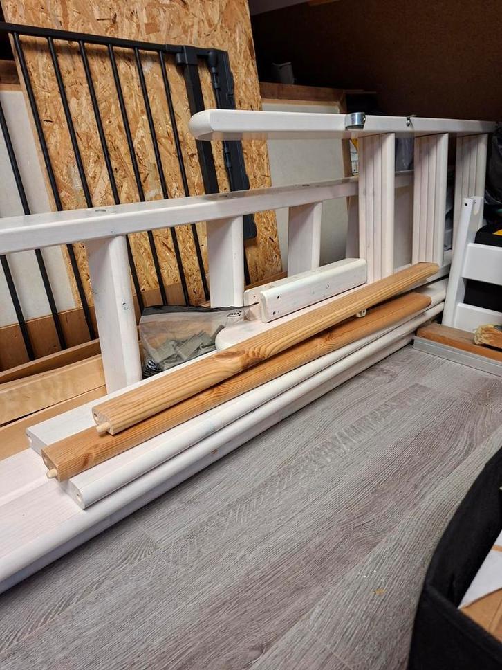 Flexbed laag, halfhoog, hoog, Kinderen en Baby's, Kinderkamer | Bedden, Gebruikt, Hoogslaper of Stapelbed, Lattenbodem, Ophalen