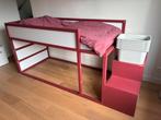 Ikea kura + trap en opbergbakken, Kinderen en Baby's, Kinderkamer | Stapelbedden en Hoogslapers, Ophalen, Gebruikt, Halfhoogslaper