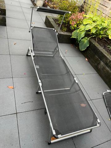 Inklapbaar ligbed met verstelbare rugleuning 2 stuks! beschikbaar voor biedingen