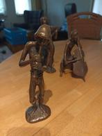 3 zware bronzen beeldjes muzikanten, Huis en Inrichting, Ophalen of Verzenden, Zo goed als nieuw