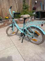 Blauwe meisjes fiets 16 inch, Fietsen en Brommers, Fietsen | Meisjes, Ophalen, Gebruikt, 16 inch, Handrem