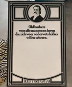 Old Barbers Spiegel Vintage, Ophalen of Verzenden, Rond, Minder dan 50 cm