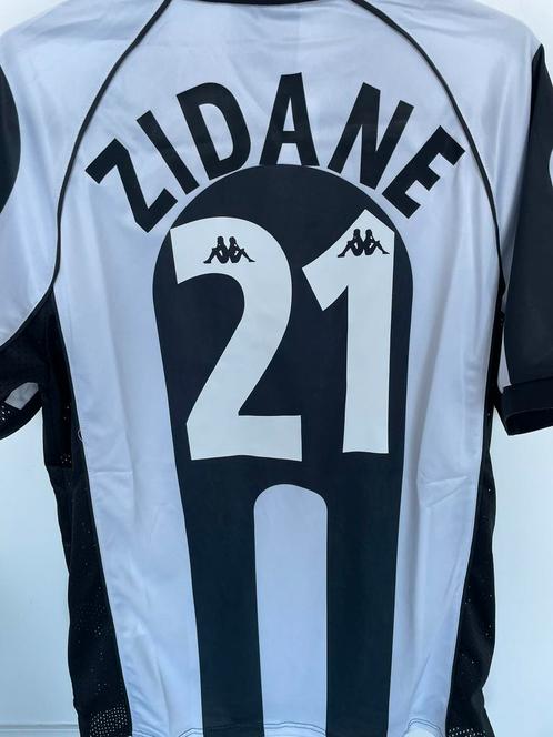 Retro Zizou Zidane Juve Juventus Sony Large kappa nummer 21, Sport en Fitness, Voetbal, Nieuw, Shirt, Maat L, Ophalen of Verzenden