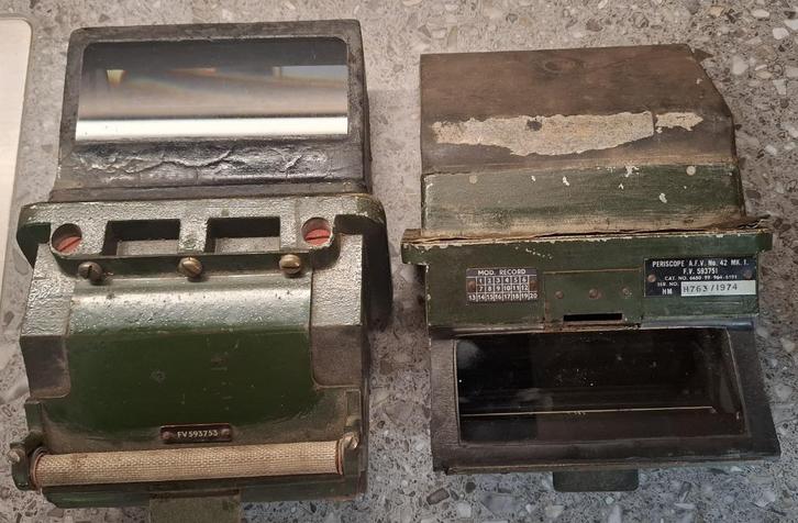 2x britse periscoop no. 42 MK1, Verzamelen, Militaria | Tweede Wereldoorlog, Landmacht, Overige typen, Engeland, Ophalen