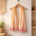 Vintage Roze Zalm Kleurige Sjaal - Nieuw, Vintage, Ophalen of Verzenden, Nieuw, One size fits all