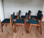 6 vintage eetkamerstoelen van Erik Buch Model 89, Huis en Inrichting, Stoelen, Ophalen, Gebruikt