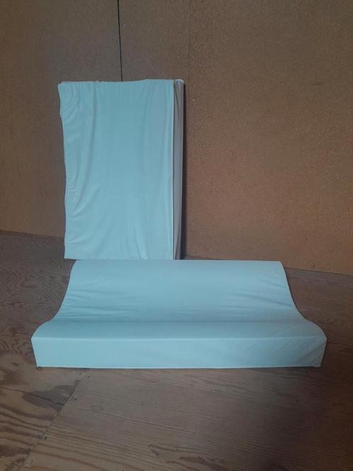 Wit aankleedkussen voor baby's, 2x, Kinderen en Baby's, Badjes en Verzorging, Zo goed als nieuw, Aankleedkussen, Overige merken